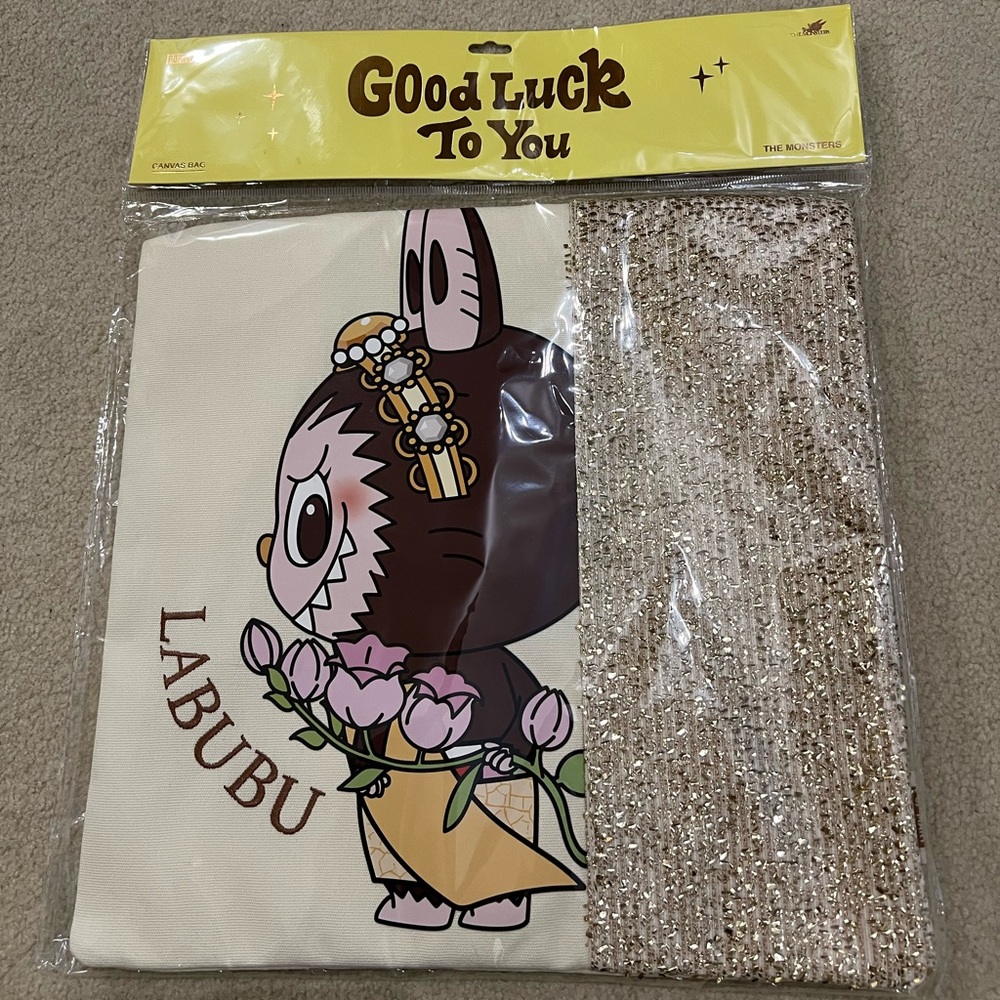 Labubu Good Luck To You tote bag (Limited Edition)
